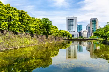 Foto op Plexiglas Skyscrapers near the Imperial Palace in Tokyo © Leonid Andronov