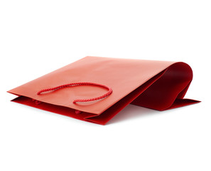 Shopping bag isolated over the white background