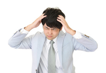 苦悩するビジネスマン