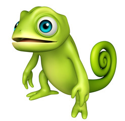 cute Chameleon funny cartoon character