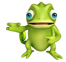 cute Chameleon funny cartoon character