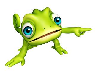 cute Chameleon funny cartoon character