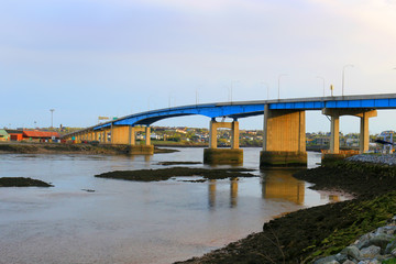 Fototapeta na wymiar Saint John city bridge