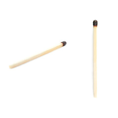 Set of Wooden match isolated over the white background