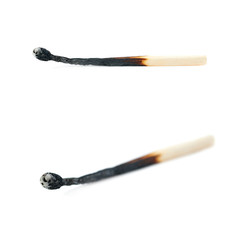 Set of Wooden match isolated over the white background