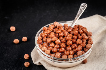 Chocolate cereal balls