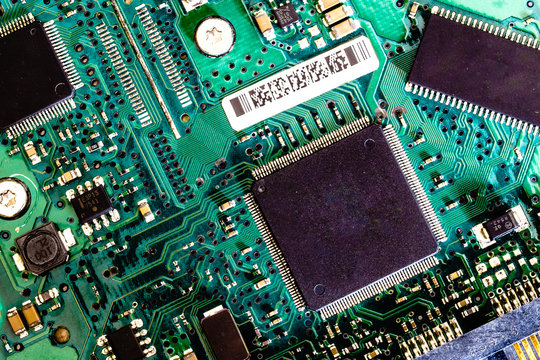 old circuit harddisk board background