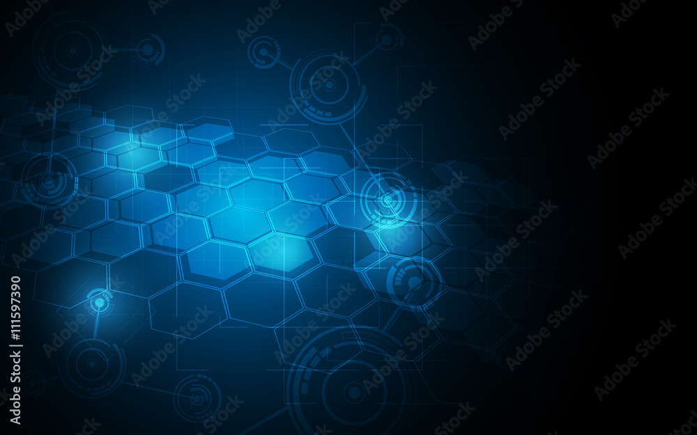 Wall mural abstract background technology digital innovation pattern design concept