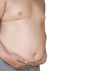 Naklejka premium Fat / Overweight man 2