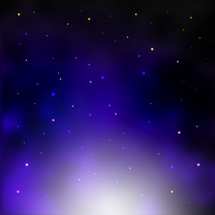 Galaxy background, cluster of stars illustration.