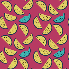 watermelon seamless pattern background; abstract geometric backg