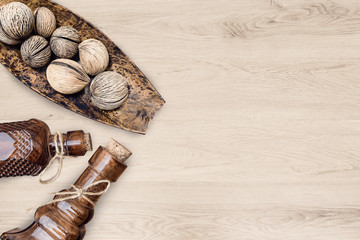 spa decoration item on wooden background