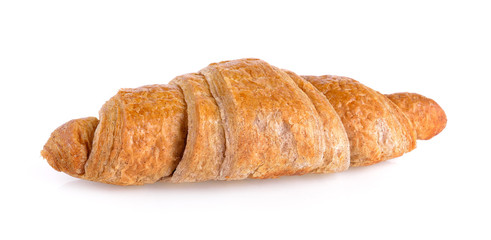 Croissant on white background