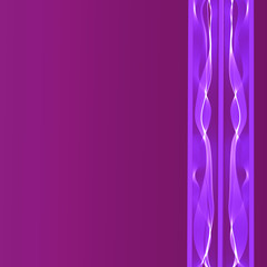 Abstract background with wavy ribbons