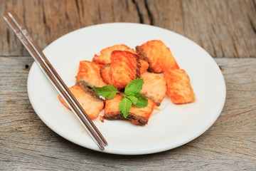fired salmon - japan food