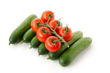 Tomaten und Gurken