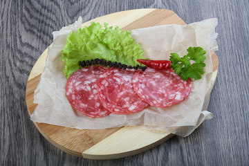 Spanish salami sausage