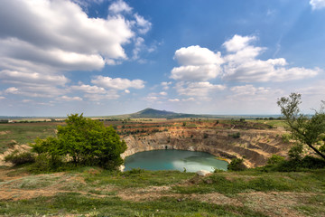 Naklejka premium Open mine pit