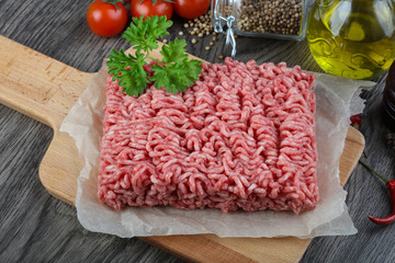 Minced beef meat