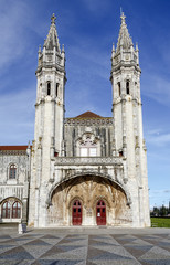 Fototapeta na wymiar Facade of the Museu de Marinha Belem Lisbon Portugal
