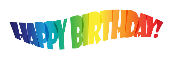 "HAPPY BIRTHDAY" Colourful Banner