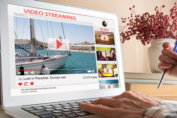 Desktop computer streaming video