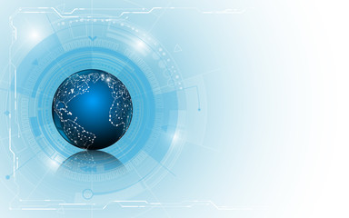 abstract globe technology innovation concept background design