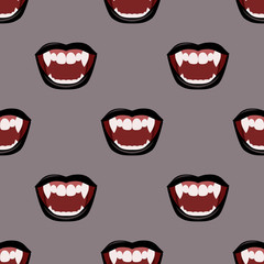 Vampire black mouth. Wallpaper