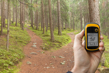 finding the right position in the forest via gps