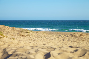 Fototapeta na wymiar Small dune at the beach