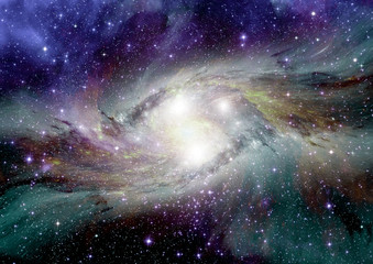 galaxy in a free space