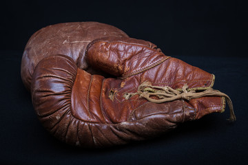 Vintage leather Boxing Gloves circa 1920's