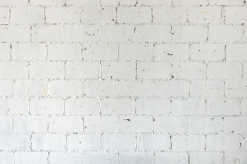 white grunge brick wall as background