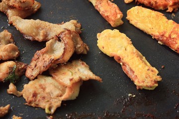 Grilled pork with cheese