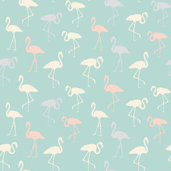 Tropical birds seamless pattern.