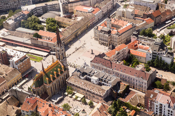 Panoramic view of Novi Sad, Vojvodina, Serbia