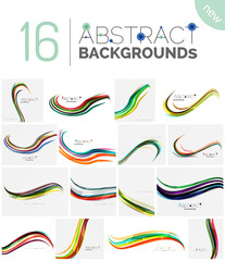 Set of smooth abstract backgrounds