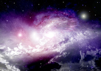 galaxy in a free space