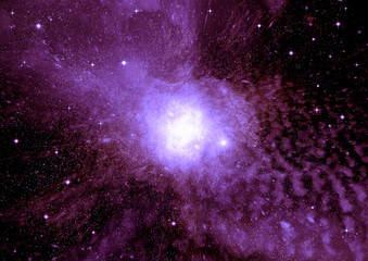 galaxy in a free space