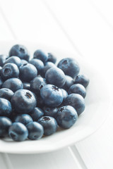 Tasty blueberries fruit.