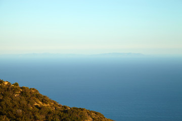 Ocean view and geology, Malibu, CA