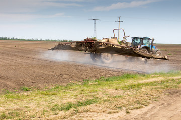 Fototapeta premium Chemical spraying agriculture