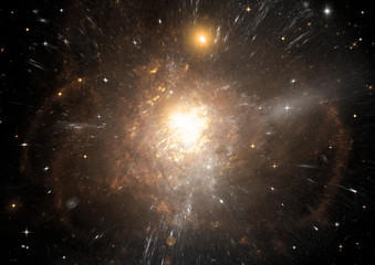 galaxy in a free space