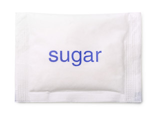 Top view of paper sugar bag