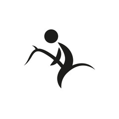 vector stylized drawing of a horse. Horseback Riding