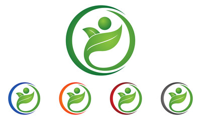 eco people logo vector