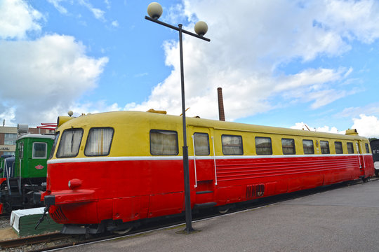 ST. PETERSBURG, RUSSIA. The Romanian railcar eig
