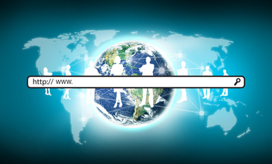 Fototapeta premium Search Engine Optimisation. Elements of this image furnished by NASA