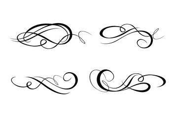 Calligraphic flourishes collection