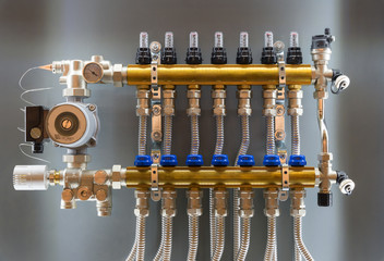  Main Control manifold of house heating